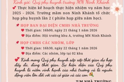 GIẤY MỜI HỌP PHỤ HUYNH