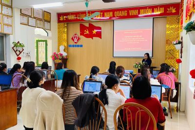 TRƯỜNG MẦM NON NINH KHÁNH TỔ CHỨC CHUYÊN ĐỀ ỨNG DỤNG AI TRONG CHĂM SÓC GIÁO DỤC TRẺ MẦM NON