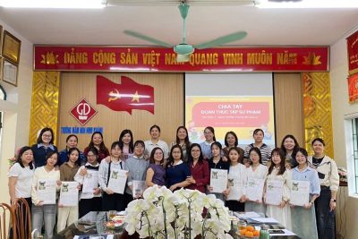 TRƯỜNG MẦM NON NINH KHÁNH CHIA TAY ĐOÀN GIÁO SINH THỰC TẬP TRƯỜNG ĐẠI HỌC HOA LƯ