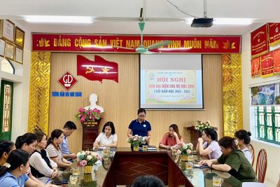 TRƯỜNG MN NINH KHÁNH TỔ CHỨC THÀNH CÔNG HỘI NGHỊ BAN ĐẠI DIỆN CMHS CUỐI NĂM HỌC