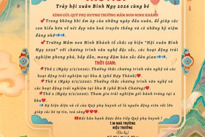 Thư mời tham dự Hội xuân Bính Ngọ 2026 cùng bé