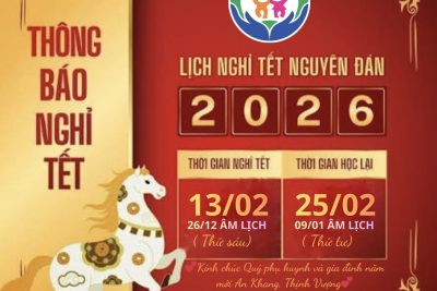 💕 THÔNG BÁO LỊCH NGHỈ TẾT NGUYÊN ĐÁN BÍNH NGỌ 2026💕
